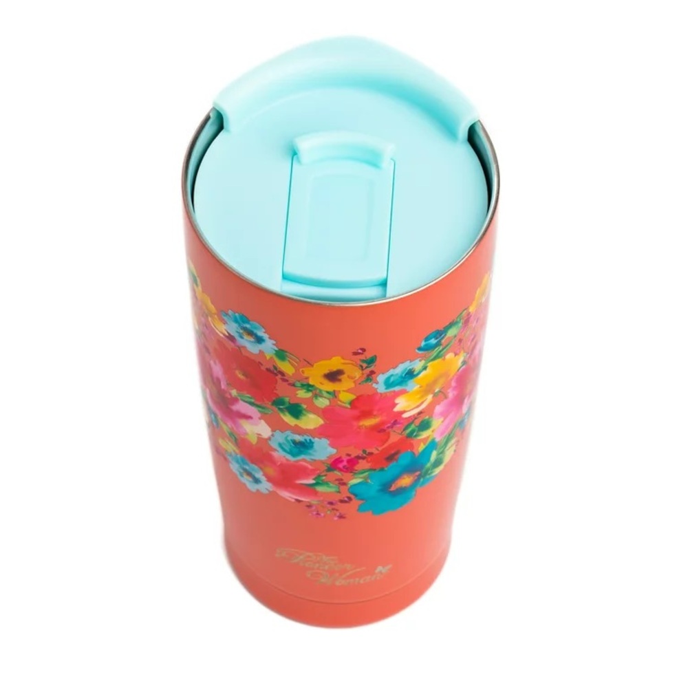 2020 HTF 🌺 New Pioneer Woman 20 oz Maverick Breezy Travel Tumbler, Coral/Pink - Picture 6 of 7